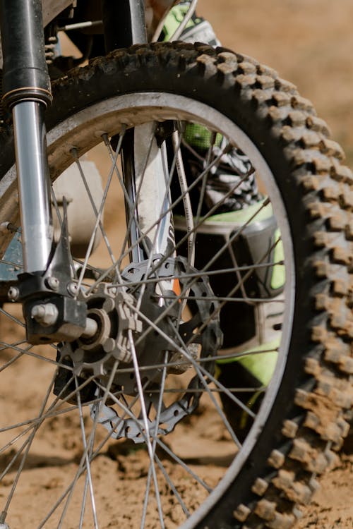 Close-up Photo of Dirt Bike's Tire 
