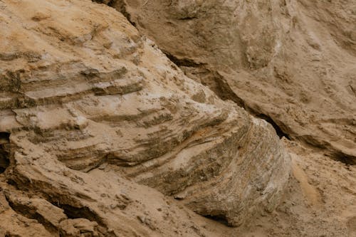 Close-up Photo of Brown Rock Formation