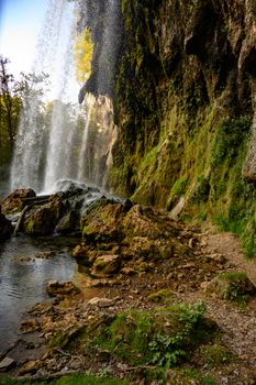 Waterfall and Stream in Gully
