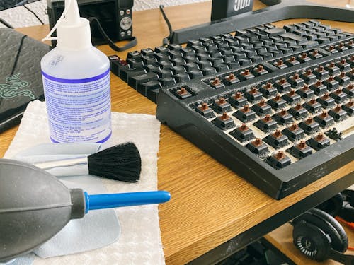 Black Keyboard on the Table