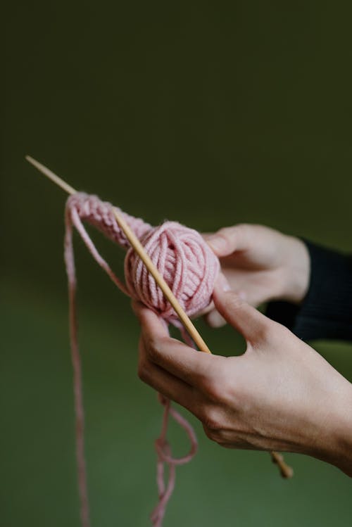 Photos gratuites de des aiguilles à tricoter, fermer, fil