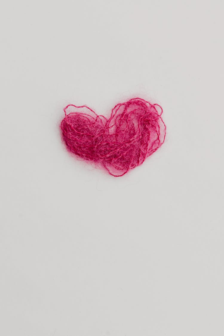 Heart From Wool Thread