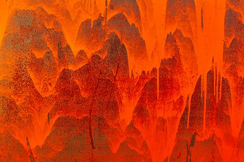 Free Dynamic orange abstract texture with a vivid and artistic design, perfect for creative backgrounds. Stock Photo