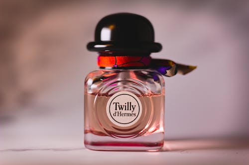 Perfume Bottle on White Table