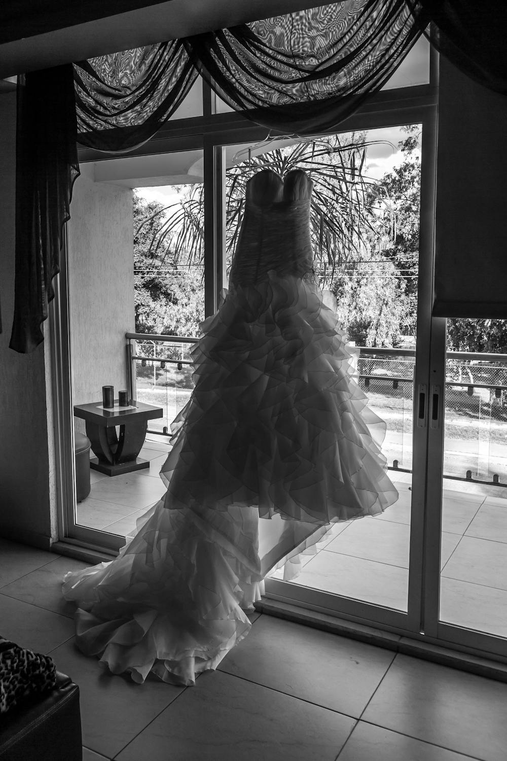 Batik Ruffled curtains