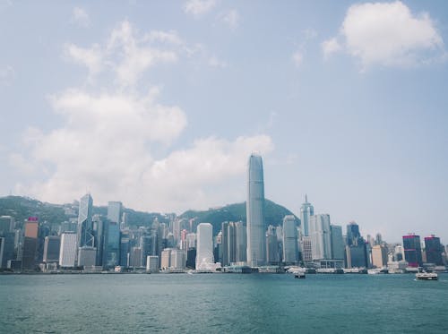 City Skyline Across Body of Water