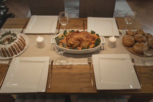 akşam yemeği, dekoratif, i̇yi pişmiş içeren Ücretsiz stok fotoğraf