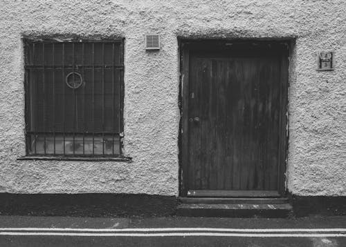 Door and a Window of a Building