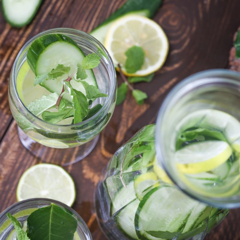 Cucumber Mint Water Refresher