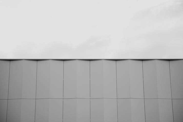 Grayscale Photo Of Edge Of A Building