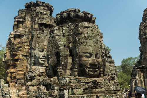 Close-up of the Bayon Temple