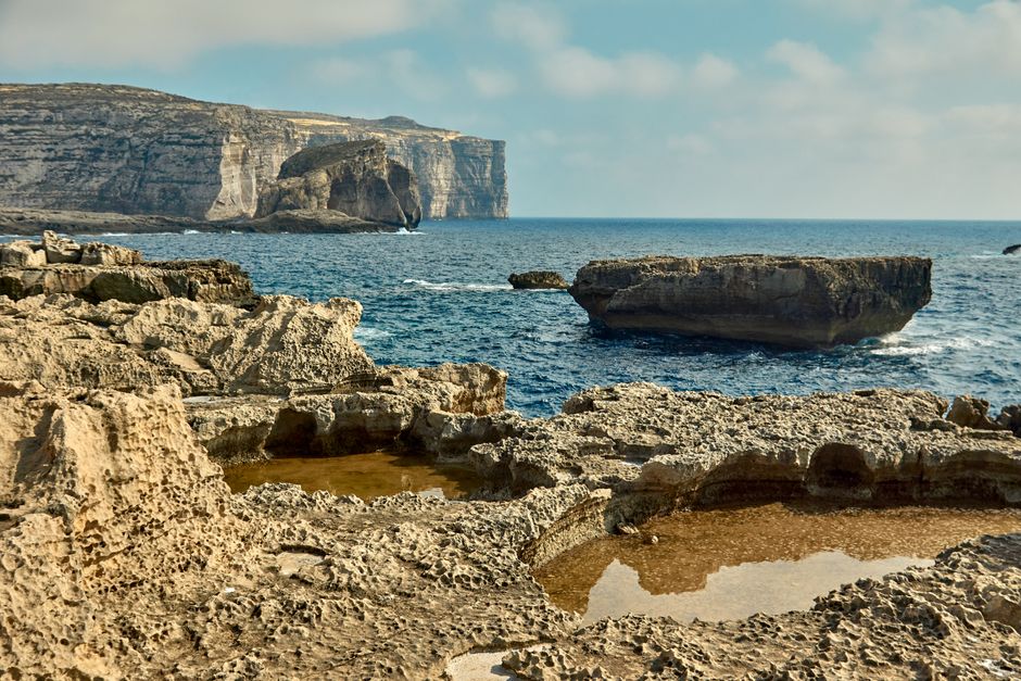 Gozo Channel ferry crossing the sea between Malta and Gozo.