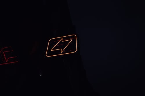 A Neon Sign in the Dark