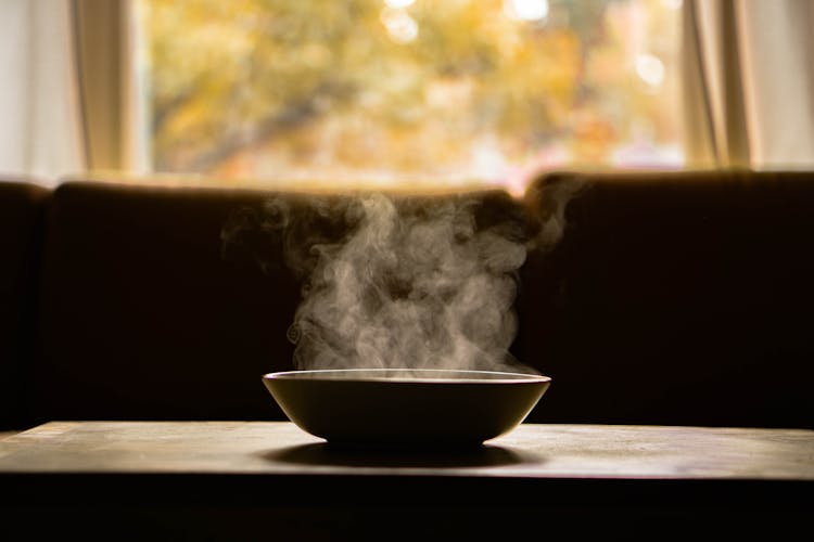 A Steaming Bowl Of Soup