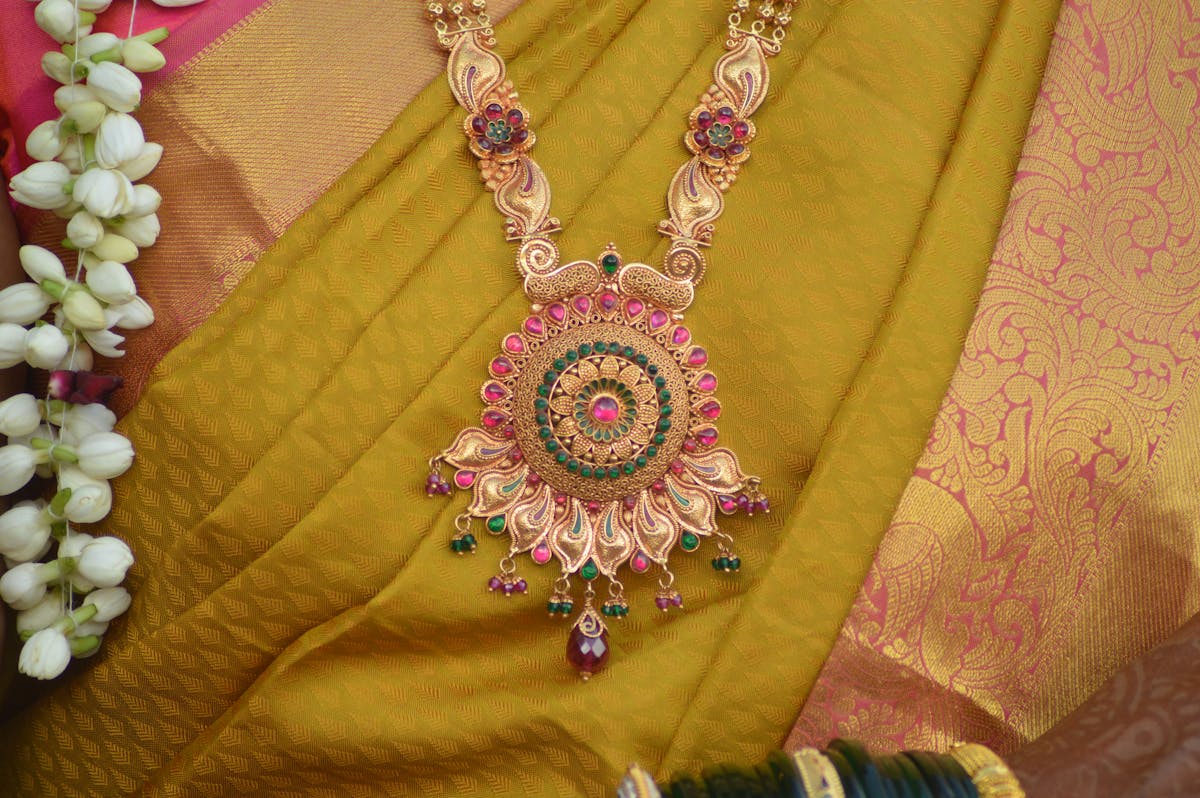 Traditional Andhra style haram necklace
