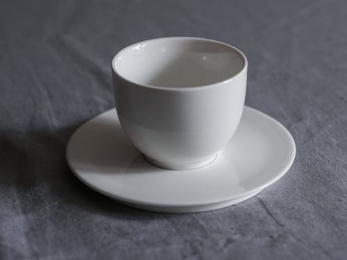 Close-up View of White Cup