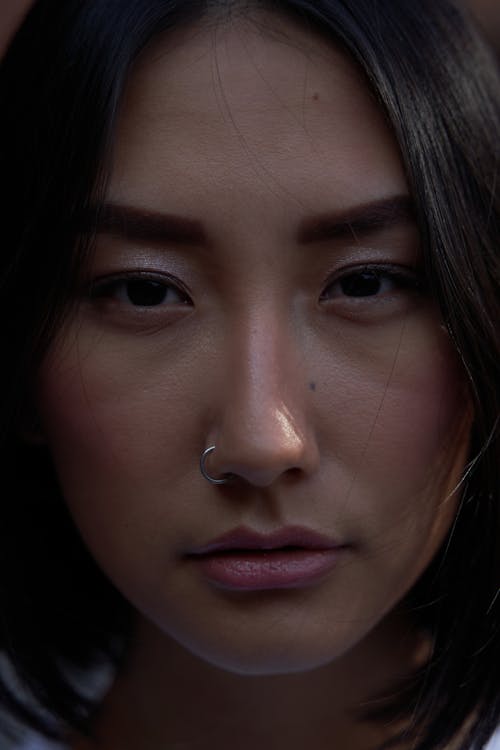 A Woman With a Nose Piercing 
