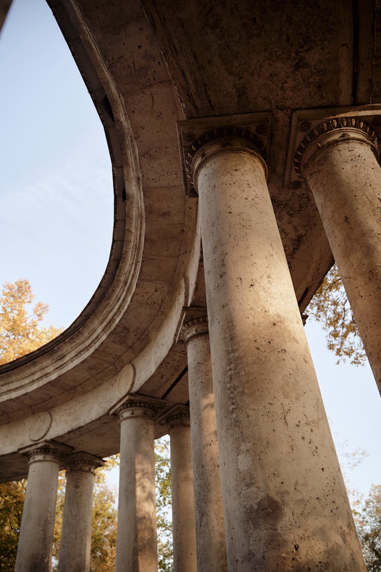 Ancient Concrete Pillars Photo