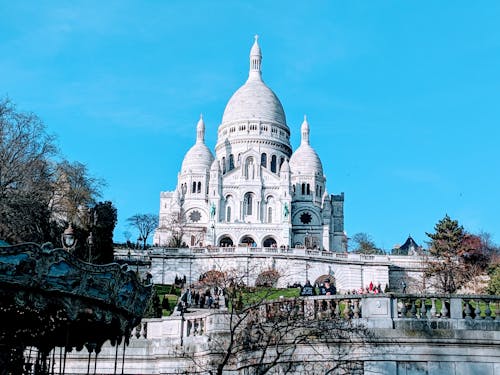 view of the Basilica of the Sacred Heart of Paris in France