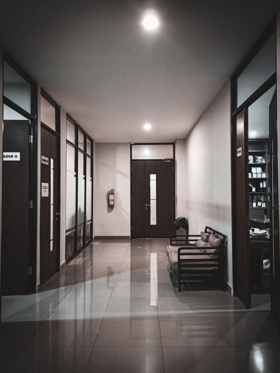 Interior of modern office hall · Free Stock Photo