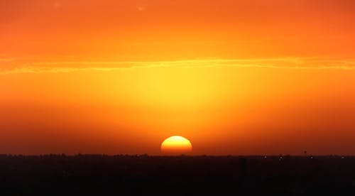 Free stock photo of beautiful sky, beautiful sunset, golden sun Stock Photo