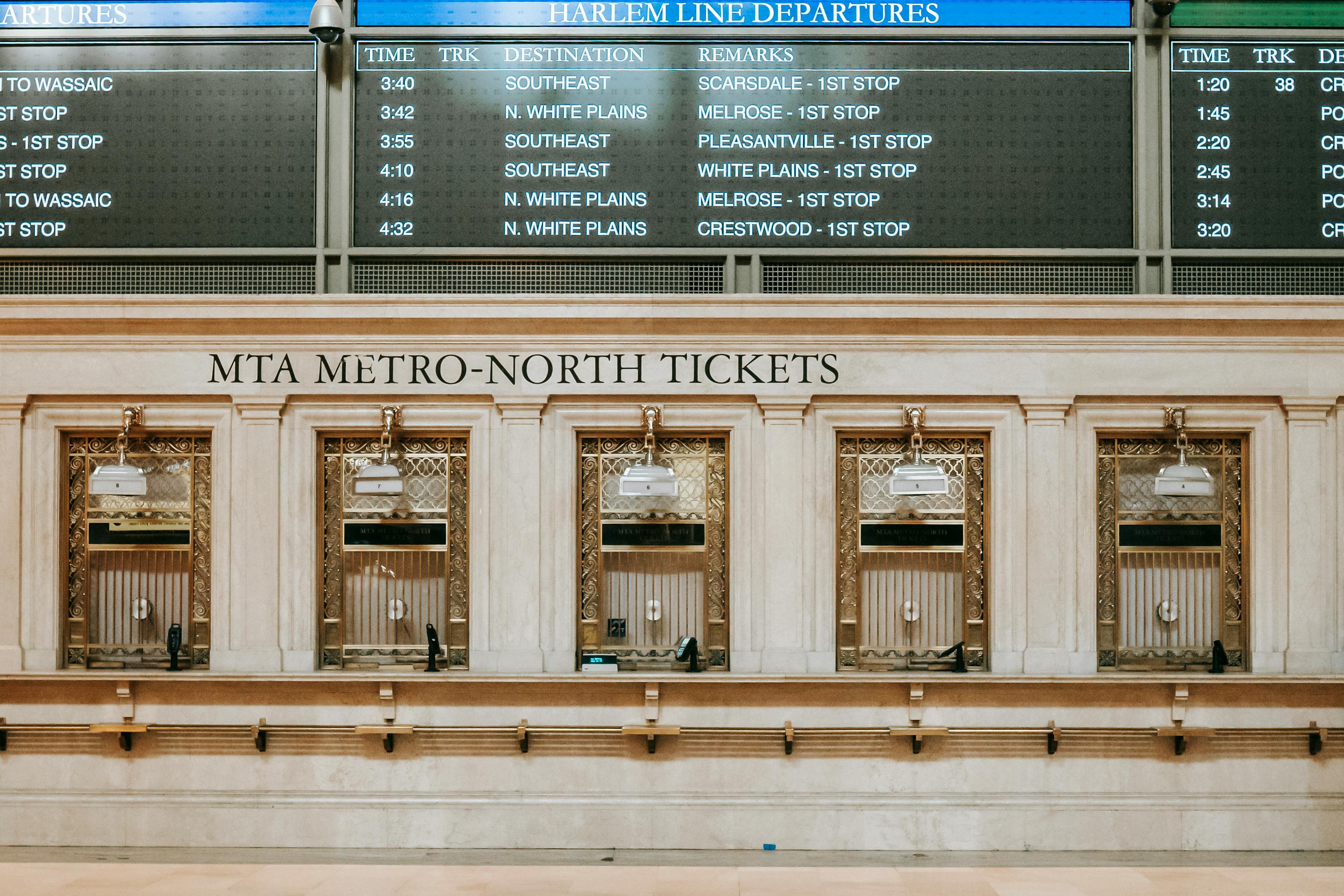 Classic style of box office in metro · Free Stock Photo