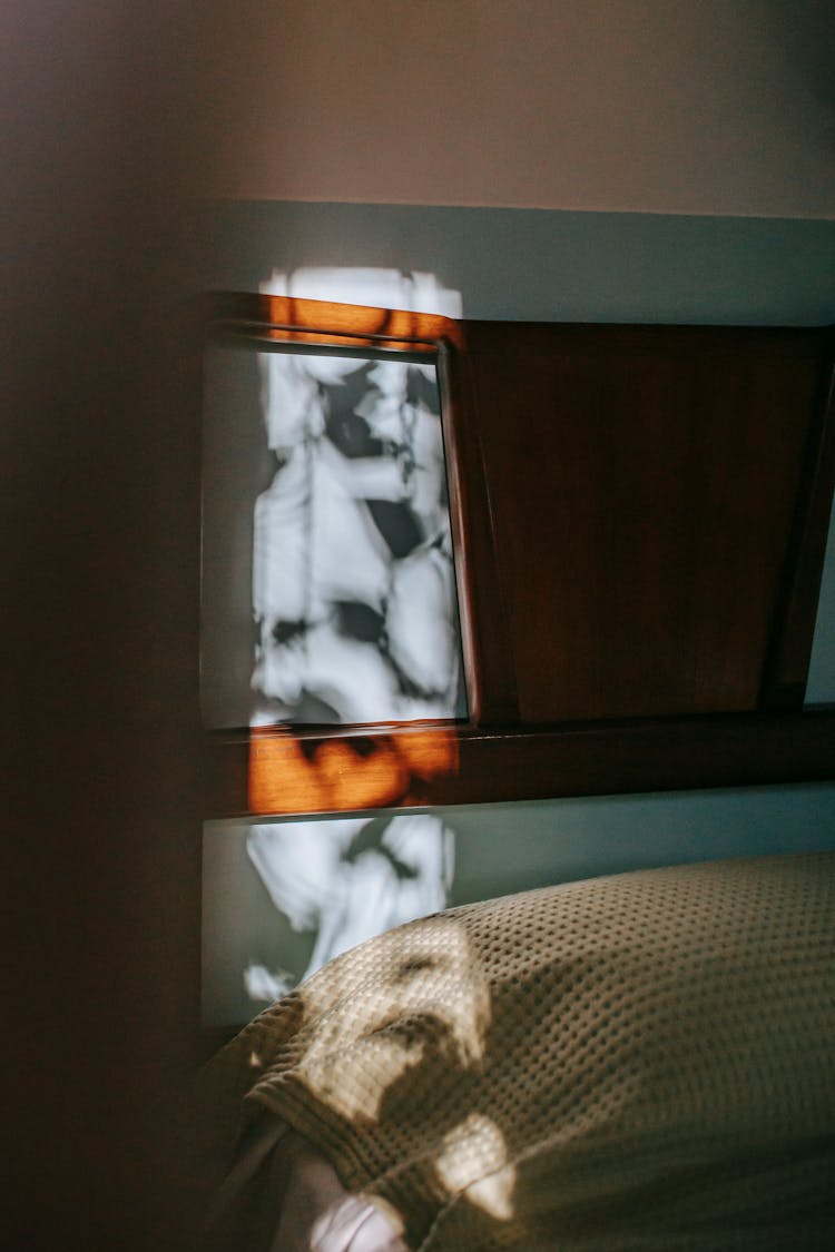 Cozy Bedroom Interior On Sunny Morning