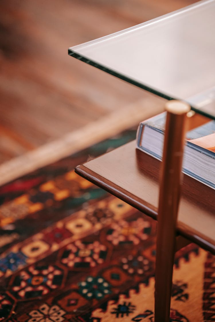 Coffee Table With Book In Living Room