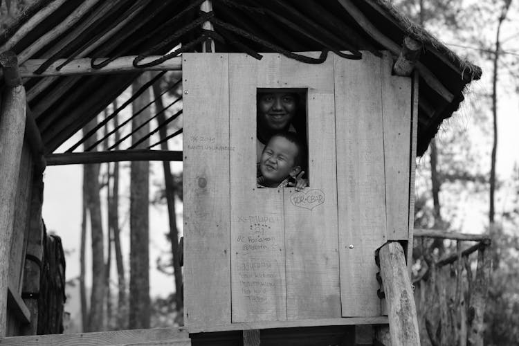 Children In A Playhouse