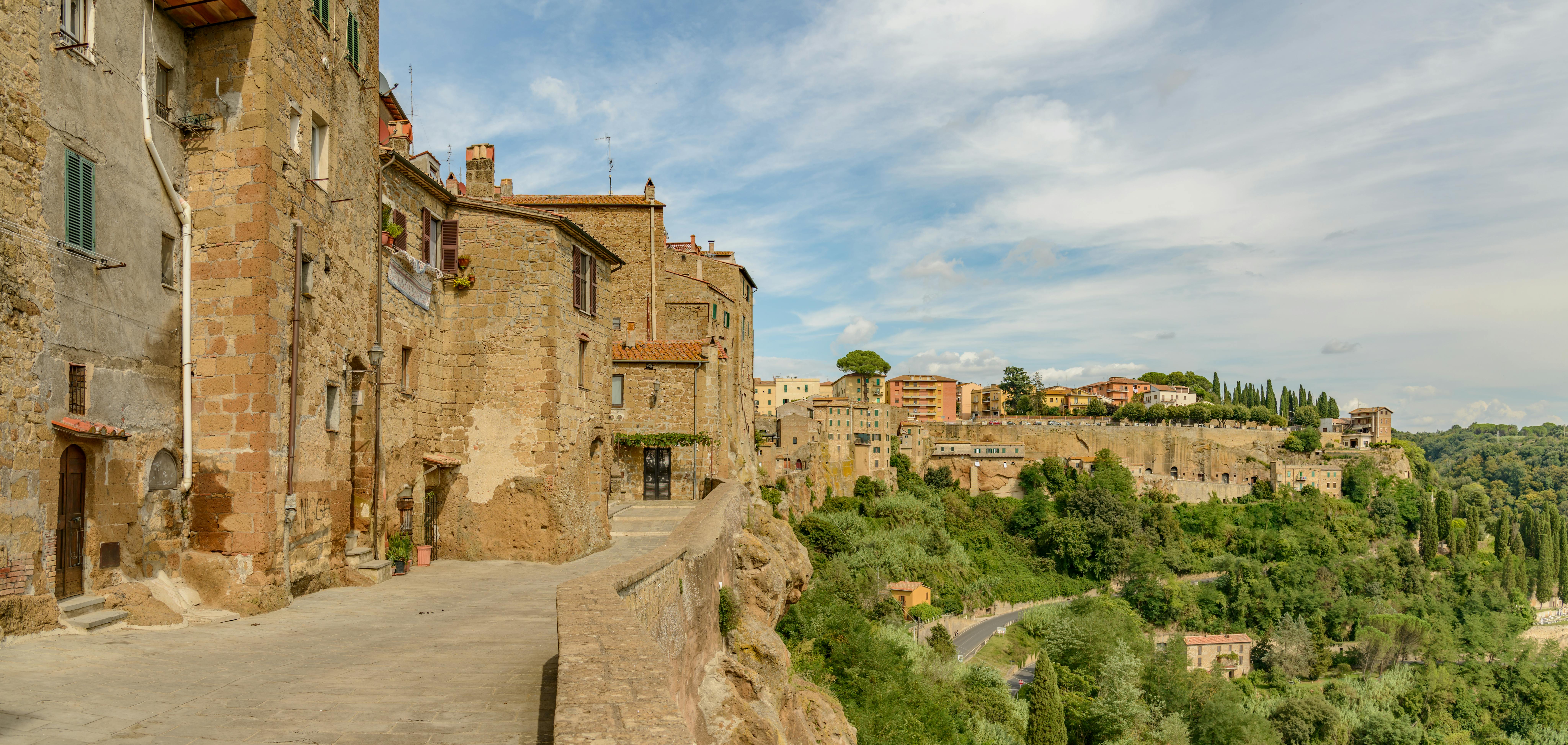 Volterra scenery with medieval towers and Tuscan hills