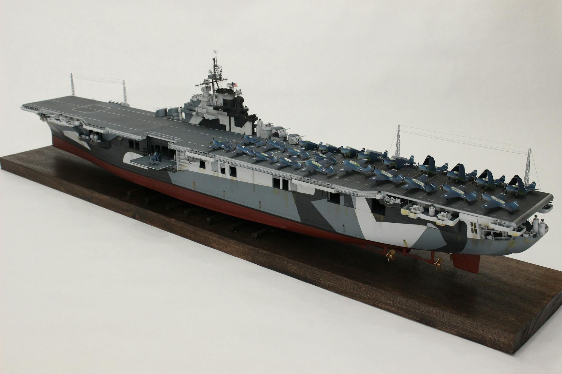 Free stock photo of 1/350 scale model ship, USS Hancock