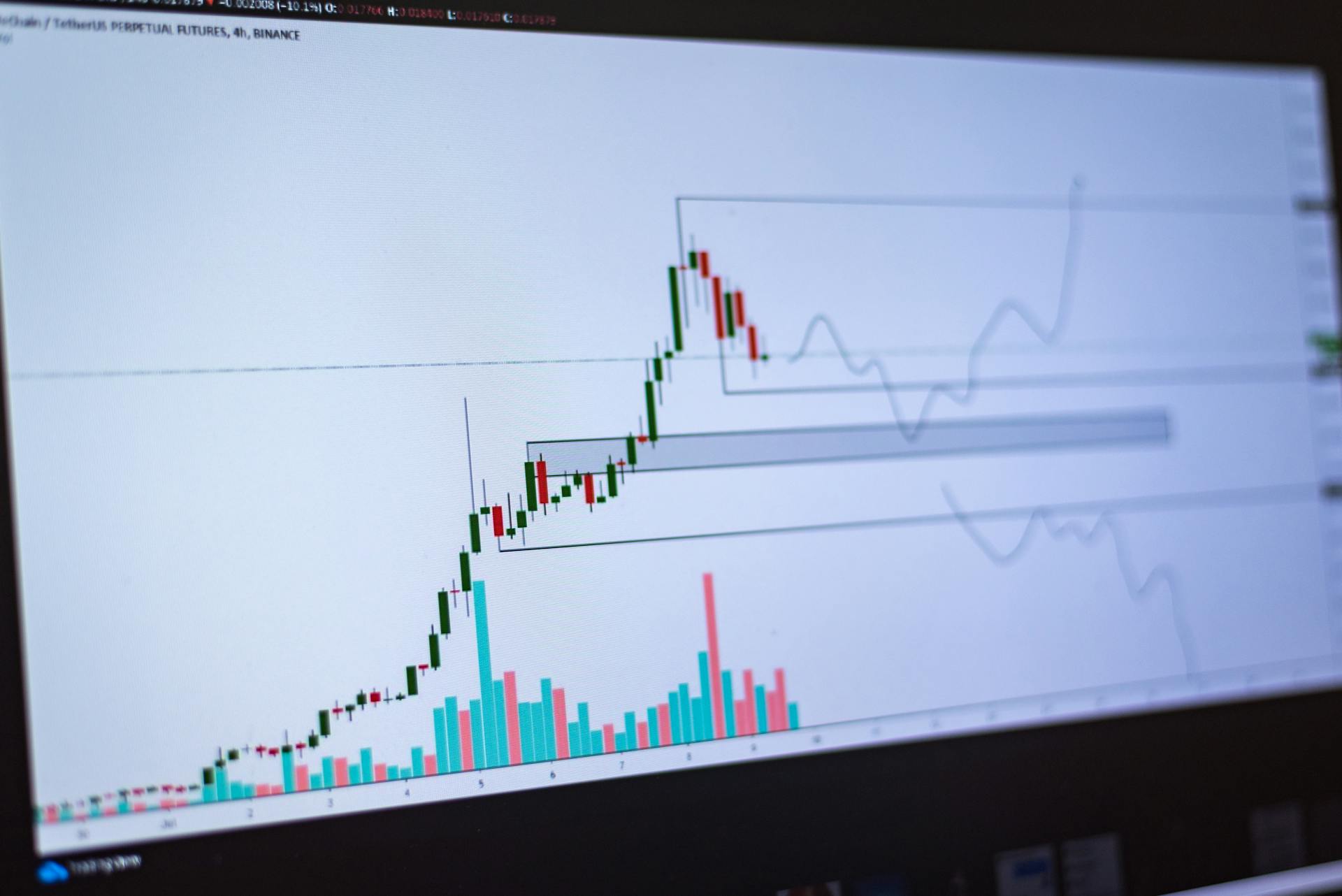 Computer Screen Displaying a Graph