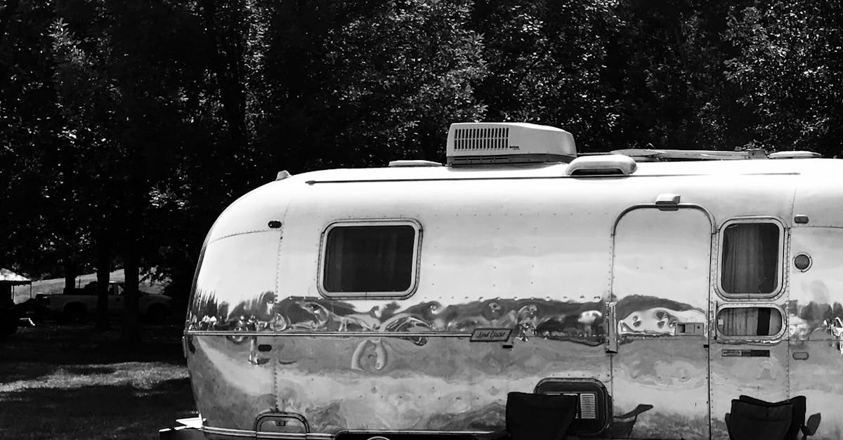 Free stock photo of camper, silver