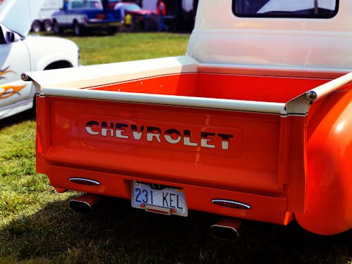 Red Chevrolet Tailgate