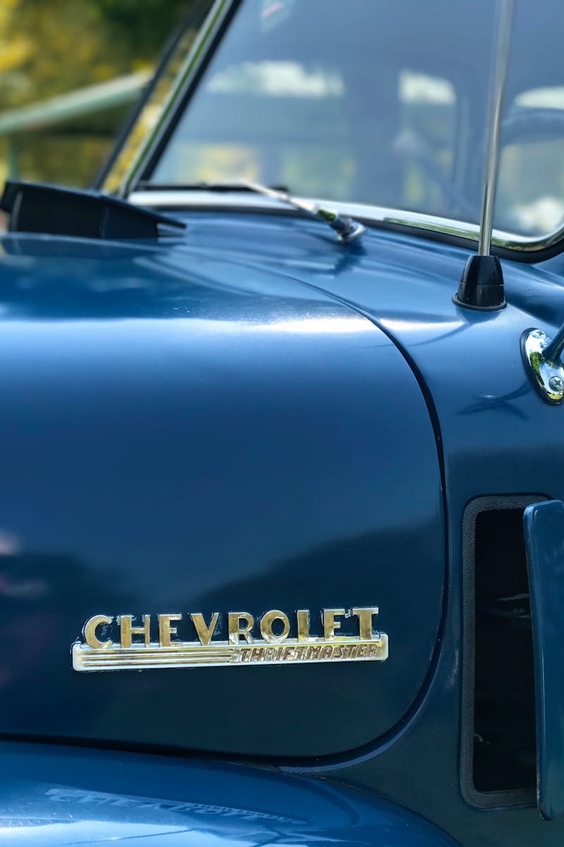 Blue Chevrolet Car