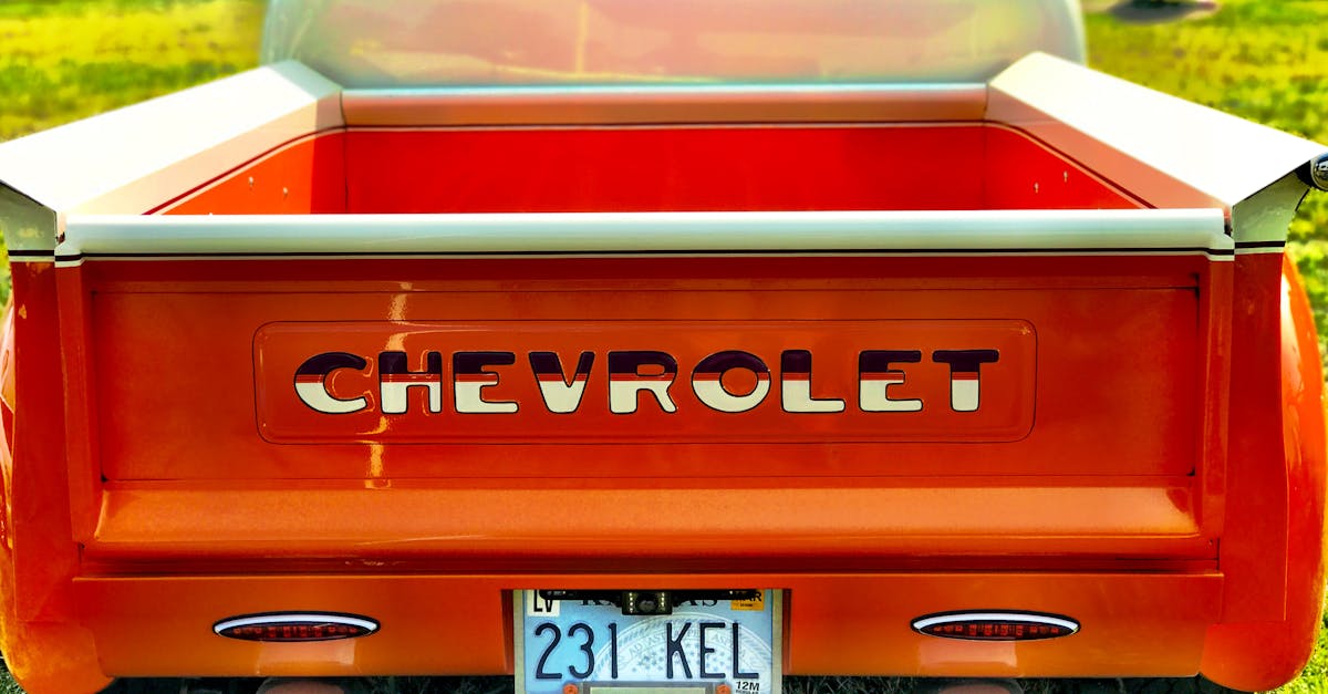 Free stock photo of classic, orange, truck
