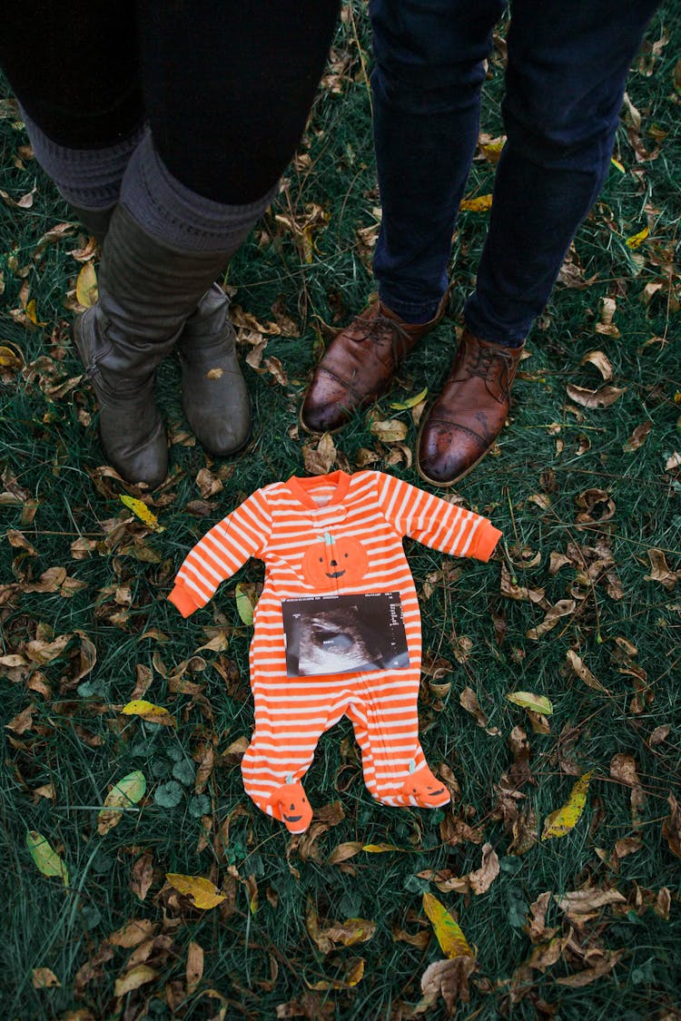 Baby Clothes On The Ground