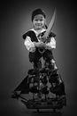 Boy in Pirate Costume Holding Sword