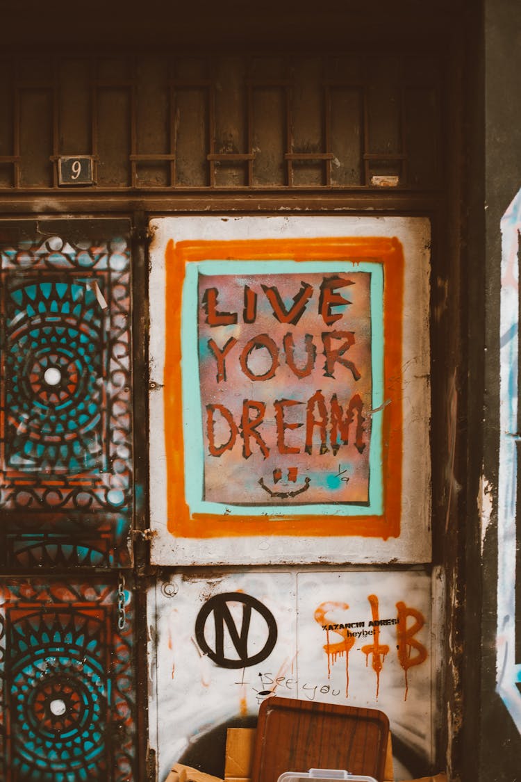 Paintings On The Wooden Wall