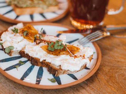 Close-Up Shot of a Dish on a Plate