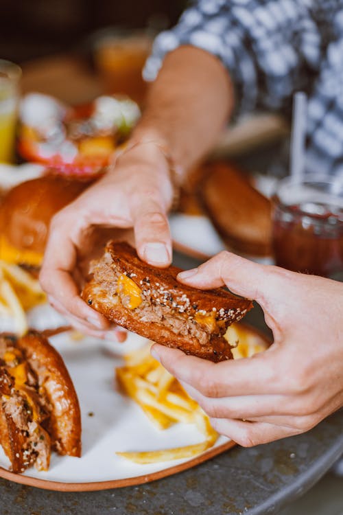 Kostenloses Stock Foto zu essensfotografie, fast food, fleisch