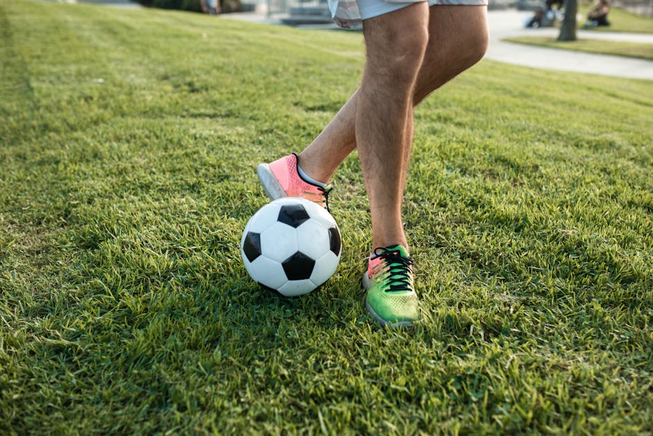 A Person Playing Soccer Ball