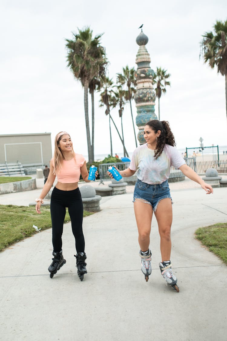 Women Roller Skating