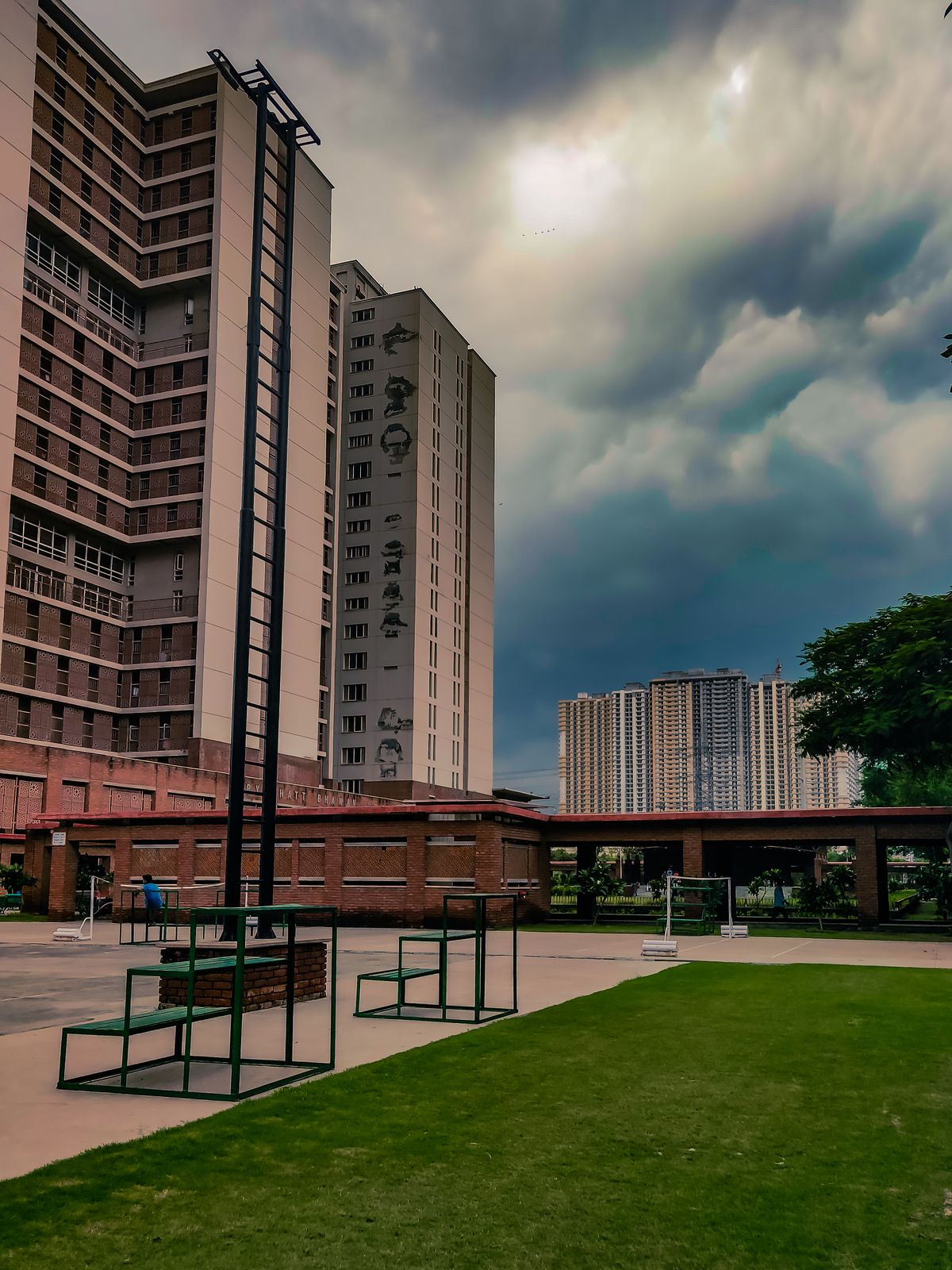 A collection of contemporary apartment buildings