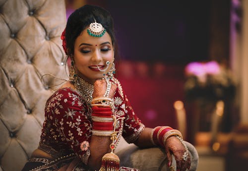 คลังภาพถ่ายฟรี ของ lehenga, งานแต่งงานของอินเดีย, ตามแฟชั่น