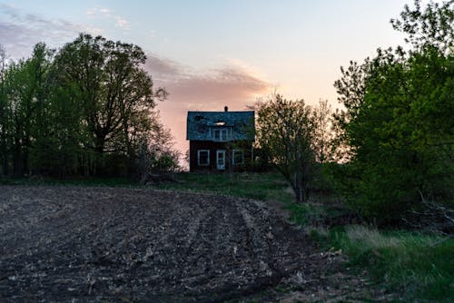 Základová fotografie zdarma na téma opusteny dům, rozbřesk, soumrak