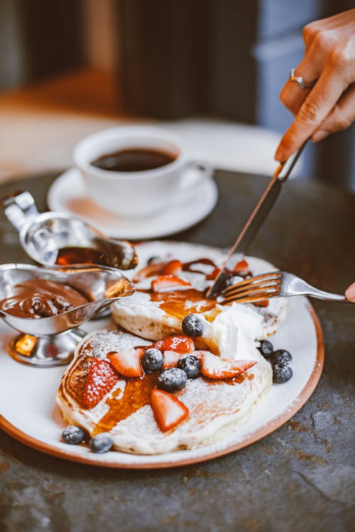 Kostnadsfri bild av efterrätt, förgrening, frukost