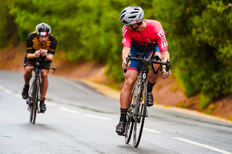 Cyclists During Bicycle Race