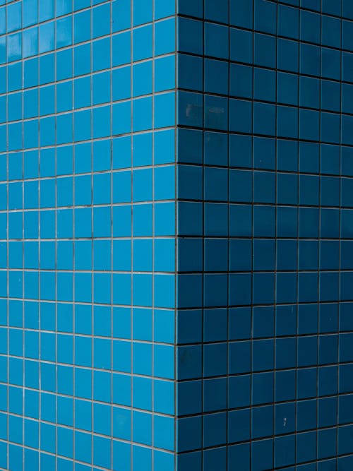 A Wall of Blue Tiles 