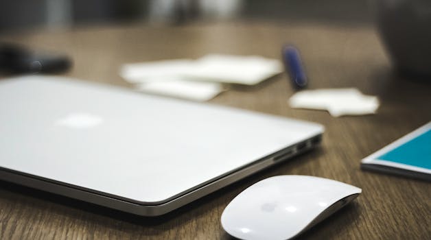 Free stock photo of apple, desk, laptop, macbook pro